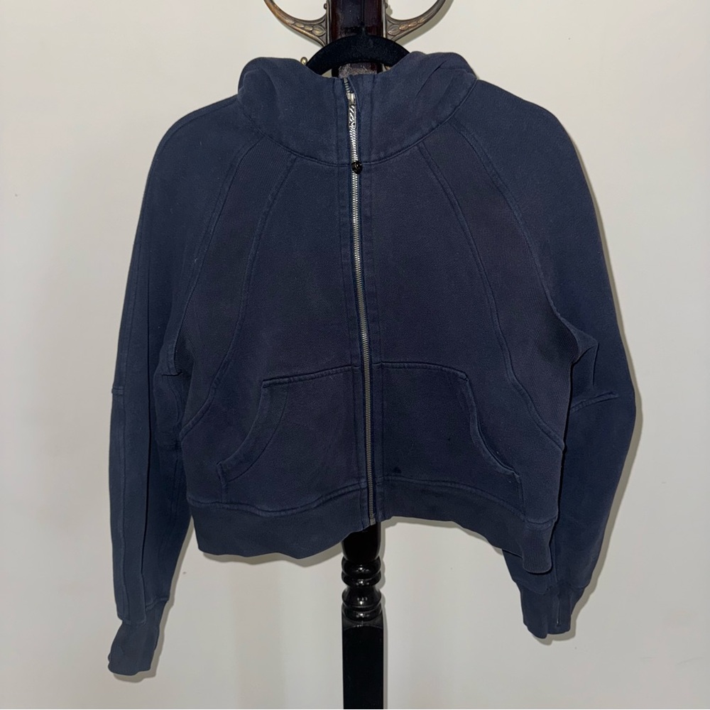 Lululemon Oversized Cropped Scuba Hooded Full Zip